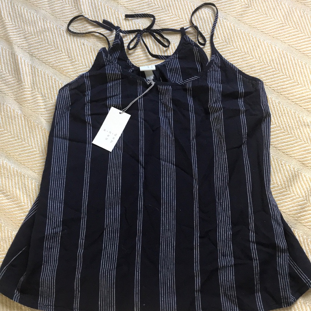 New with tags women’s navy summer blouse